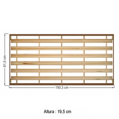 Cama Auxiliar Solteiro Cincinnati Jatoba - Pnr Móveis