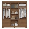 Guarda-Roupa Casal Leoni 8 Portas 4 Gavetas Jatoba - Pnr Móveis