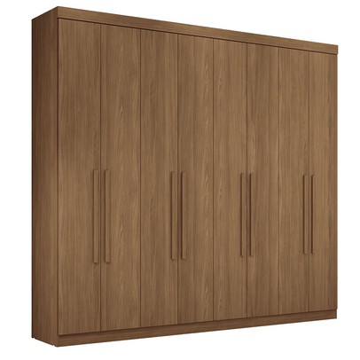Guarda-Roupa Casal Key West 8 Portas 4 Gavetas Jatoba - Pnr Móveis
