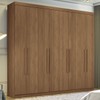 Guarda-Roupa Casal Key West 8 Portas 4 Gavetas Jatoba - Pnr Móveis