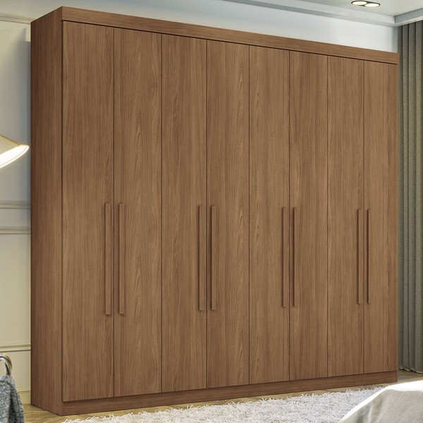 Guarda-Roupa Casal Key West 8 Portas 4 Gavetas Jatoba - Pnr Móveis