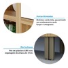 Armário de Cozinha Modulada com Balcão e Tampo 8 Portas 4 Gavetas ágata 100% Mdf Vidro Reflecta Amêndoa/Branco - Pnr Móveis