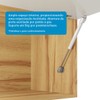 Armário de Cozinha com Balcão e Tampo 17 Portas 5 Gavetas Pérola 100% Mdf Vidro Reflecta Amêndoa/Off White - Pnr Móveis