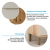 Armário de Cozinha Modulada 8 Portas Nice 100% Mdf Off White/Amêndoa - Pnr Móveis