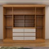 Guarda-Roupa Casal Luxúria 4 Portas 6 Gavetas Cinamomo/Off White - Panorama Móveis