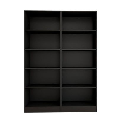 Estante para Livros Alexa 8 Prateleiras Preto - Panorama Móveis