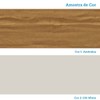 Armário de Cozinha Americana com Balcão e Tampo 11 Portas 2 Gavetas Texas 100% Mdf com Vidro Reflecta Amêndoa/Off White - Pnr Móveis