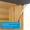 Armário de Cozinha com Balcão para Pia 13 Portas 2 Gavetas Xangai 100% Mdf Vidro Reflecta Amêndoa/Chumbo - Pnr Móveis