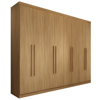 Guarda-Roupa Casal Ele e Ela 8 Portas 4 Gavetas 8 Prateleiras Cinamomo - Panorama Móveis