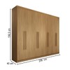 Guarda-Roupa Casal Ele e Ela 8 Portas 4 Gavetas 8 Prateleiras Cinamomo - Panorama Móveis