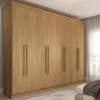 Guarda-Roupa Casal Ele e Ela 8 Portas 4 Gavetas 8 Prateleiras Cinamomo - Panorama Móveis