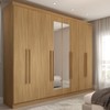 Guarda-Roupa Casal Ele e Ela 8 Portas 4 Gavetas com Espelho Cinamomo - Panorama Móveis