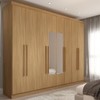 Guarda-Roupa Ele e Ela 8 Portas 4 Gavetas com Espelho Cinamomo - Panorama Móveis