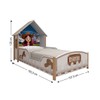 Cama Infantil Boiadeira Casinha 100% Mdf Branco - Gelius