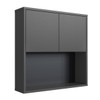 Armário de Banheiro Budapest 2 Portas Grafite - Art In Móveis