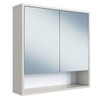 Armário de Banheiro Bari 2 Portas 60 Cm com Espelho Arenas - Art In Móveis