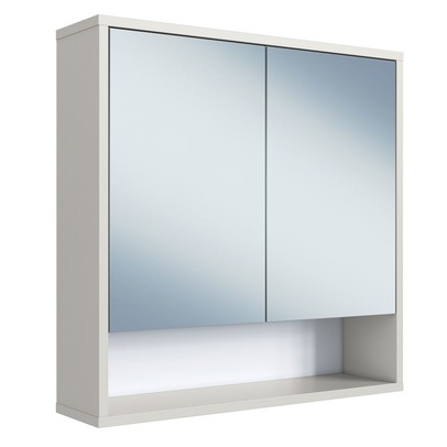 Armário de Banheiro Bari 2 Portas 60 Cm com Espelho Arenas - Art In Móveis