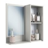 Armário de Banheiro Bologna 1 Porta com Espelho Arenas - Art In Móveis