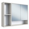 Armário de Banheiro Bari 2 Portas com Espelho Arenas - Art In Móveis