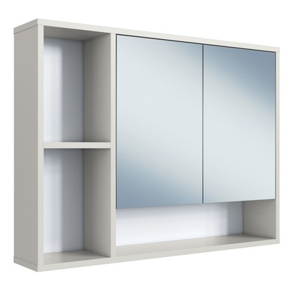 Armário de Banheiro Bari 2 Portas com Espelho Arenas - Art In Móveis