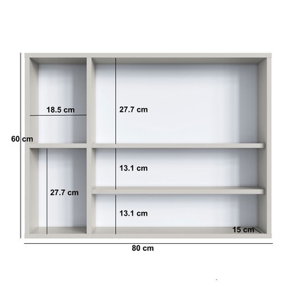 Armário de Banheiro Bari 2 Portas com Espelho Arenas - Art In Móveis