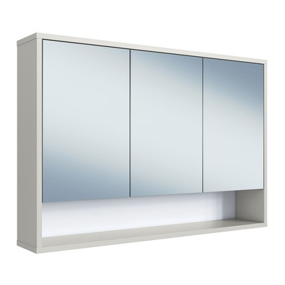 Armário de Banheiro Bari 3 Portas com Espelho Arenas - Art In Móveis