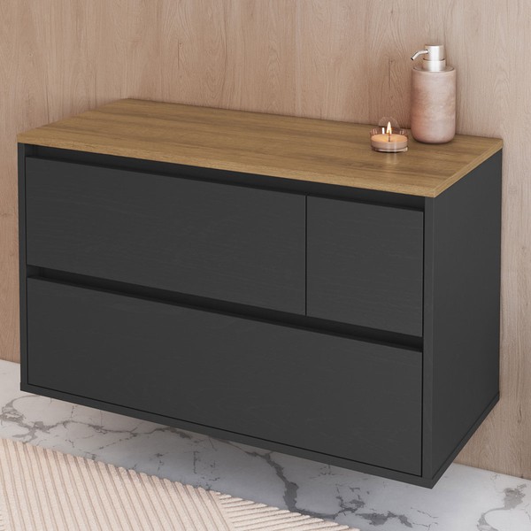 Armário de Banheiro Belarus 2 Portas 1 Gaveta Grafite - Art In Móveis