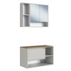Armário de Banheiro Bacelona 3 Portas com Espelho Arenas - Art In Móveis