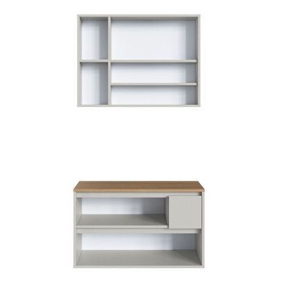 Armário de Banheiro Belarus 4 Portas 1 Gaveta com Espelho Arenas - Art In Móveis