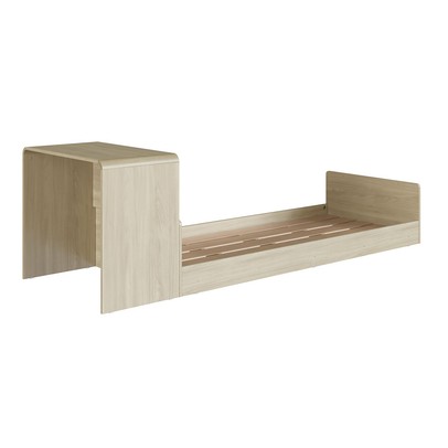 Cama Solterio Infanto Juvenil com Escrivaninha de Estudo Carvalho/Araguaia - Completa Móveis