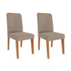 Cadeiras Kit 2 Cadeiras Nicole 9582 Cinamomo/Bege - Cimol