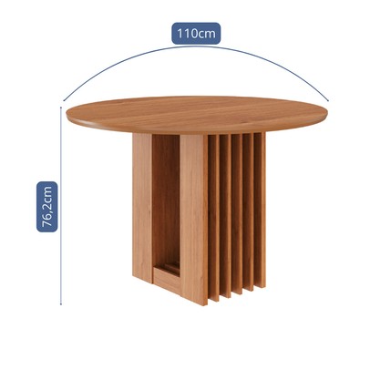 Mesa de Madeira Ariela 110 Cm Cinamomo - Cimol