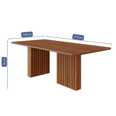 Mesa de Madeira Ester 210 Cm Cinamomo - Cimol