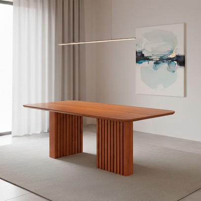 Mesa de Madeira Ester 210 Cm Cinamomo - Cimol