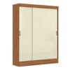 Guarda-Roupa Solteiro San Marino 3 Portas 2 Gavetas Cinamomo/Off White - Maxel