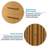 Cômoda Bella 2 Portas 5 Gavetas 100% Mdf Ripado Cinamomo - Acp Móveis