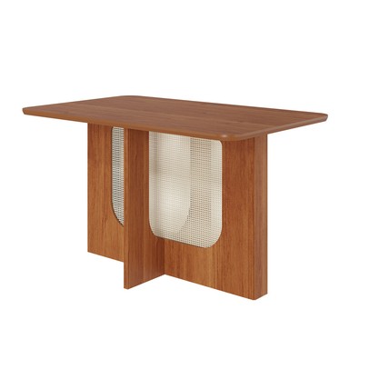 Mesa de Madeira Louise 130 Cm Cinamomo - Cimol