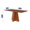 Mesa de Madeira Maite 160 Cm Cinamomo - Cimol
