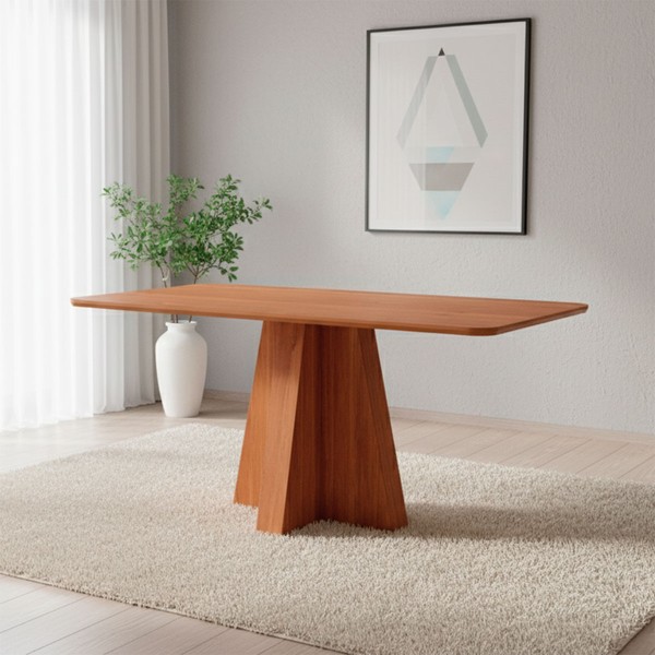 Mesa de Madeira Maite 160 Cm Cinamomo - Cimol