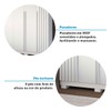 Guarda-Roupa Casal Jamile 6 Portas 4 Gavetas 100% Mdf Branco - Acp Móveis