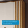 Guarda-Roupa Casal Jamile 6 Portas 4 Gavetas 100% Mdf Cinamomo/Off White - Acp Móveis