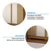 Guarda-Roupa Casal Jamile 6 Portas 4 Gavetas 100% Mdf Cinamomo/Off White - Acp Móveis