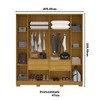 Guarda-Roupa Casal Jamile 6 Portas 4 Gavetas 100% Mdf Cinamomo - Acp Móveis