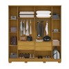 Guarda-Roupa Casal Jamile 6 Portas 4 Gavetas 100% Mdf Cinamomo - Acp Móveis