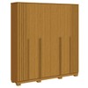 Guarda-Roupa Casal Jamile 6 Portas 4 Gavetas 100% Mdf Cinamomo - Acp Móveis