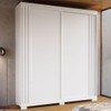 Guarda-Roupa Casal Athena 2 Portas 3 Gavetas 100% Mdf Branco - Acp Móveis