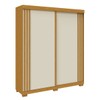 Guarda-Roupa Casal Athena 2 Portas 3 Gavetas 100% Mdf Cinamomo/Off White - Acp Móveis