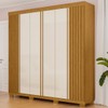 Guarda-Roupa Casal Eliza 6 Portas Ripadas 6 Gavetas 100% Mdf Flex Cinamomo/Off White - Acp Móveis