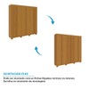 Guarda-Roupa Casal Eliza 6 Portas Ripadas 6 Gavetas 100% Mdf Flex Cinamomo - Acp Móveis