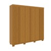 Guarda-Roupa Casal Eliza 6 Portas Ripadas 6 Gavetas 100% Mdf Flex Cinamomo - Acp Móveis